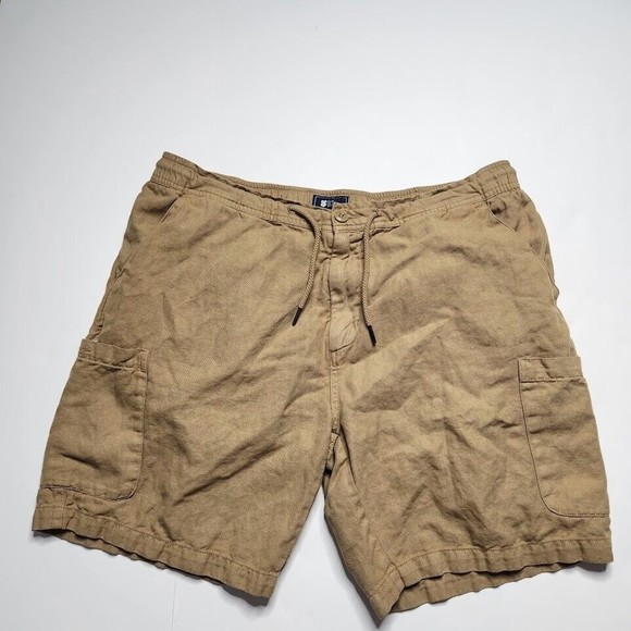 Reyn Spooner Other - Reyn Spooner Shorts Men's XL Brown Cotton Cargo Drawstring Hawaiian Gorpcore